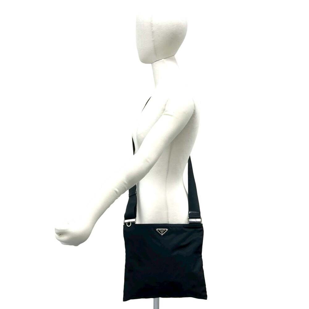 PRADA Prada Triangle Logo Hardware Tessuto Nylon Mini Shoulder Bag Handbag Po... - Picture 2 of 9